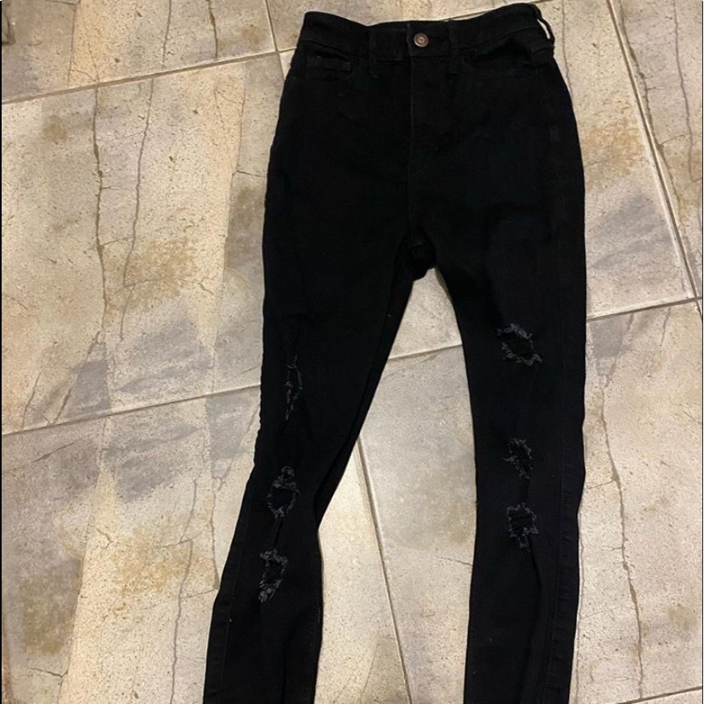 Hollister Ultra High Waisted Ripped Jeans